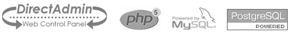 Everhost maakt gebruik van DirectAdmin, PHP5, MySQL en PostgreSQL